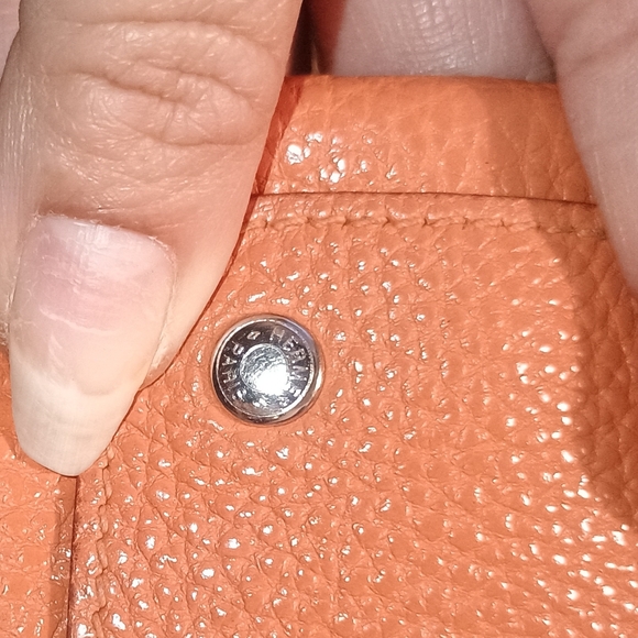 Hermes Leather Purse/Case W/Insert And UNBRANDED Chain. - Picture 8 of 15